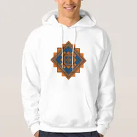 Southwest Mountain Peaks Geometric Design Mens Hoodie