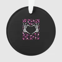 Skeleton Hand Heart Valentines Day Funny Viral Ornament