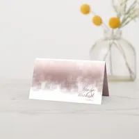 Watercolor Reflections Table Cinnamon Rose ID774 Place Card