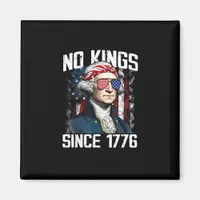 No Kings In America Since 1776 Distressed USA Magnet