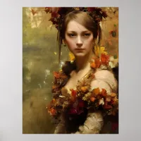 autumn renaissance princess  poster