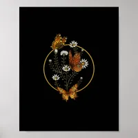 Cottagecore Goblincore Fairycore Graphic Flower Bu Poster