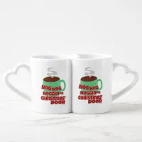 Nog on Christmas Door Coffee Mug Set