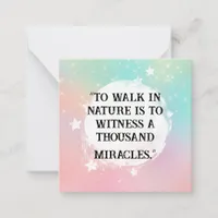 *~  Kindness Miracles   AP62  Note Card