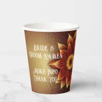 Eternal Bloom: A Timeless Celebration of Love Paper Cups