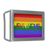 LGBT Pride Rainbow Flag Belt Buckle