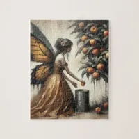 Fairy Putting Peaches in a Can Jigsaw Puzzle