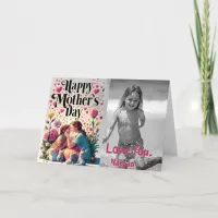 *~* Tiny Hearts Whimsical Mother's Day Photo  AP72 Thank You Card