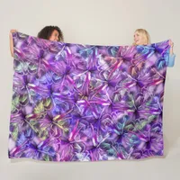 Motley dandelions, abstract pattern  fleece blanket