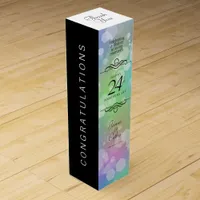 Elegant 24th Opal Wedding Anniversary Celebration Wine Box