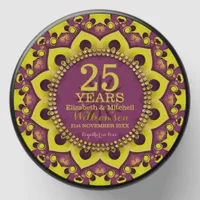 Purple Green Groovy Bohemian Anniversary Gift Mini Candle Favors