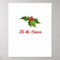 Merry Christmas Mistletoe Poster