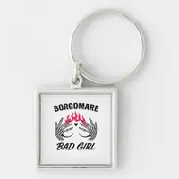 Bgm Bad Girl II Skeleton Heart Hands Edgy Vibe Keychain