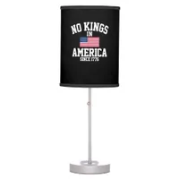 No Kings In America USA Flag Retro Cool Style Table Lamp