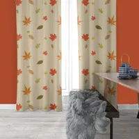 Colorful Autumn Leaves Blackout Curtains