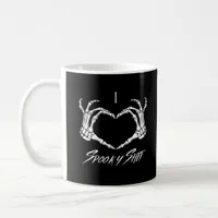 Spooky Classic - Skeleton Hands Heart Coffee Mug
