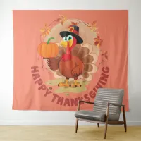 Happy Thanksgiving Typography Tapestry