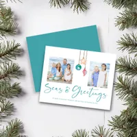 Budget Teal Seas and Greetings Shell Holiday