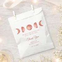 Terracotta Moon Phase Wedding Favor Bag
