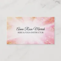 *~* Reiki Energy Healing Rays Bursts Sparkle Business Card
