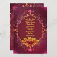 Floral Symphony: Wedding Elegance Collection Save The Date