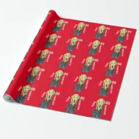 50th birthday party funny The Scream OMG Wrapping Paper