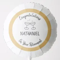 Retirement Congratulations Party Decor Custom Name Balloon