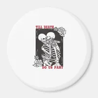 Till Death Do Us Part Wedding Skeleton Couple Vale Magnet