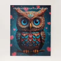 Love Heart Owl  Jigsaw Puzzle