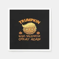Trumpkin Halloween Pumpkin Napkins