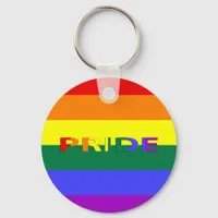 LGBT Pride Rainbow Flag Keychain