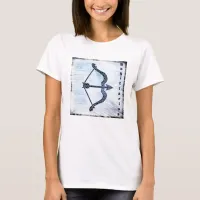 Horoscope Sign Sagittarius Astrology bow and arrow T-Shirt