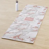 Glitter Marble Rose Gold ID507 Yoga Mat