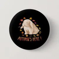 Autumn’s Says Cute Bunny Autumn It’s Fall Y’all Button