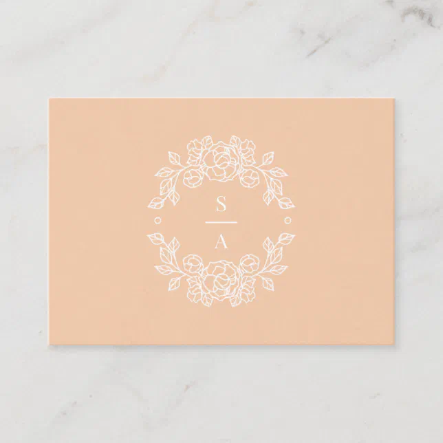 Minimalist Elegant Pink Enclosure QR Code Card