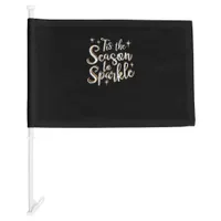 Tis Season To Sparkle Funny Christmas Saying Car Flag