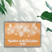 White Glow 'Together is the Best place to Be' | Throw Blanket