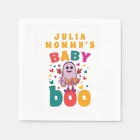 Baby Boo October Newborn Pastel Ghost Hallowen Napkins