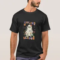 Tis The Season Retro Halloween Party Funny Trendy T-Shirt