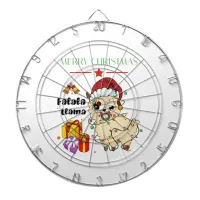 Christmas Llama Dart board