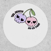 Till Death Do Us Part - Cute Goth Skull Design Cla Patch