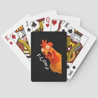 Gothic Humor Funny F-Caw-F Crow Poker Cards