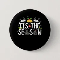 Tis The Season Classic Minimal Clean Button