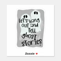 Spooky Stories Funny Scary Ghost Halloween Sticker