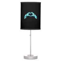 Zombie Hands Heart Halloween Spooky Table Lamp