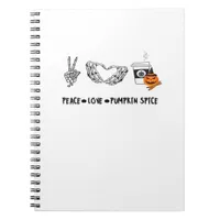 Peace And Pumpkin Spice, Halloween Skeletons Class Notebook