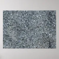 Faux Gray Sparkle Poster