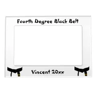 Martial Arts Fourth Degree Black Belt Magnetic Photo Frame