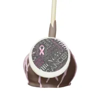 Breast Cancer Awareness Word Cloud ID261 Cake Pops