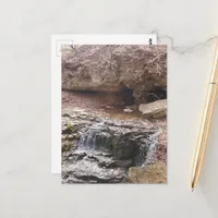 a waterfall in Burlington, Iowa Postcard